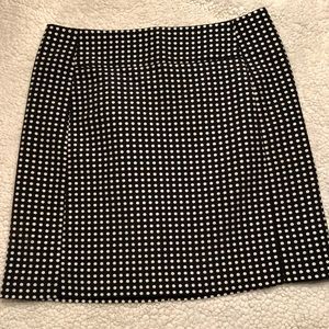 ❤️ Loft Black & White Polka Dot Skirt